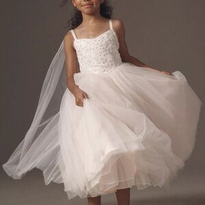 Princess Daliana Sequin Floral Flower Girl Dress 10Y